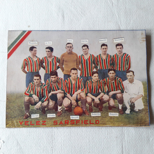 Poster Velez Sarsfield 26,5 X 18.5 Cms De Revista Grafico 0