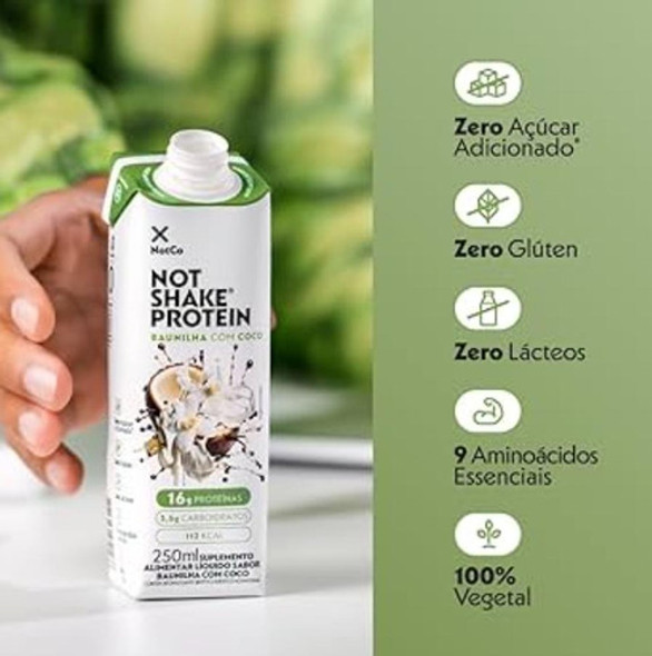 Bebida Not Shake Protein Baunilha Com Coco 250ml 1