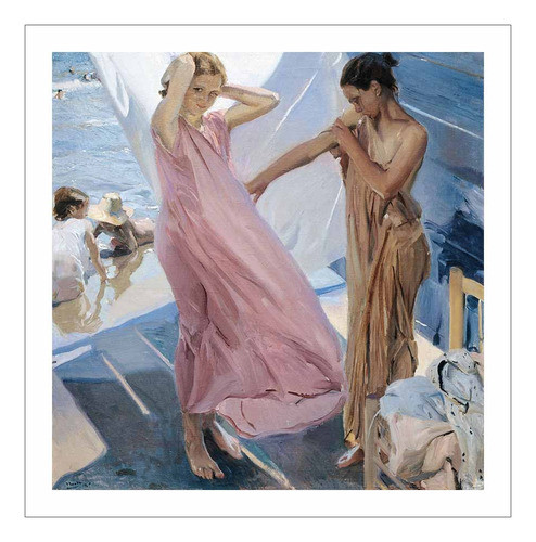 Lamina Fine Art Despues Del Baño En Valencia Sorolla 60x60 0