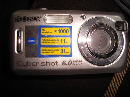 Camara Sony Digital 6.0 Megapixeles +memory 256mb Sin Envios 0
