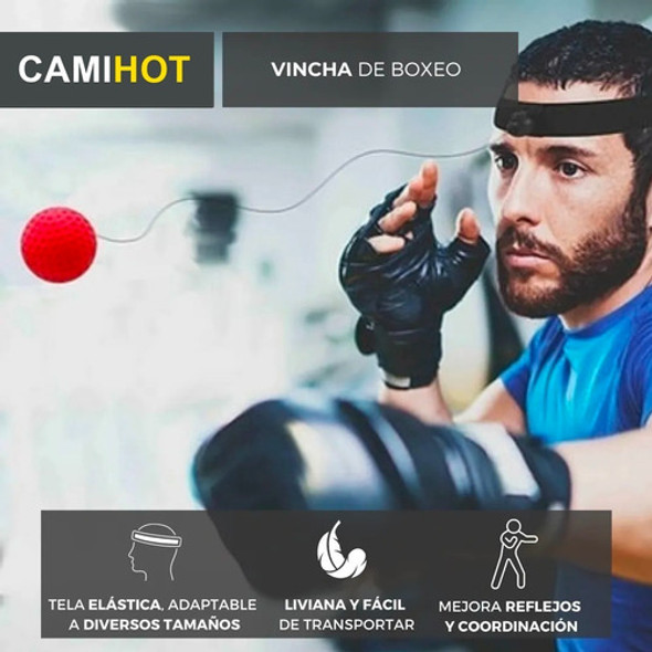 Vincha Reflejos Pelota Boxeo Entrenamiento Reflex Ball Box 1