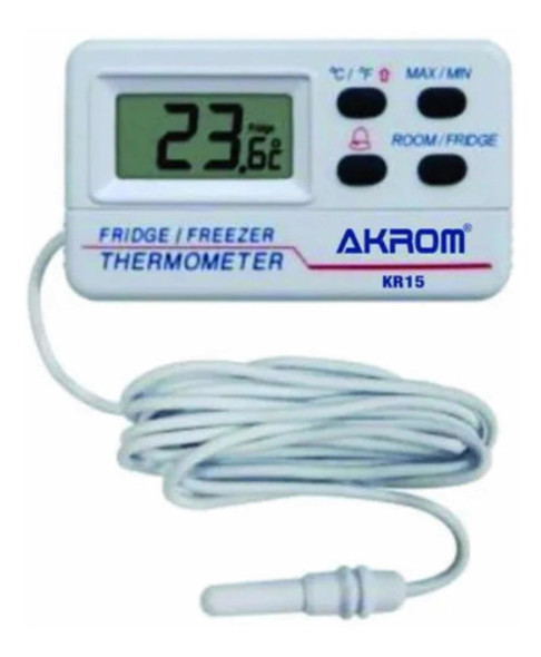 Termômetro Com Alarme Para Freezer E Geladeira - Akrom Kr15 0