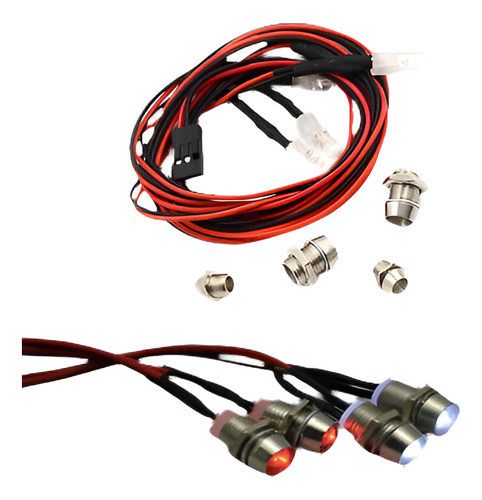 Coche Rc 4pcs Modelo Rc Drift Noche Led Luz 5mm Y 3mm Faros 0