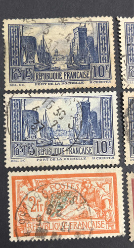 Sello Correo Francia Antiguo 6 Estampillas Francesas X Lote 1