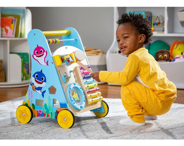 Baby Shark Toys Wooden Baby Walker - Baby Walkers For Girls 1