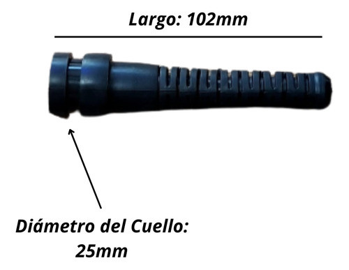 Protector Goma Salida Cable 10,2cm Todo Tipo Máquinas 1