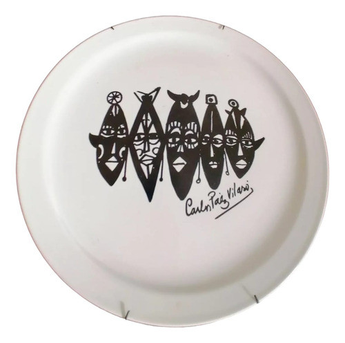 2 Platos Porcelana Páez Vilaro Olmos 29 Cms. C/u 0