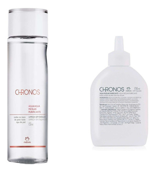 Kit Rutina Facial Agua Micelar Chronos Natura - Lvdm 0