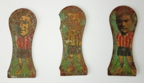 3 Chapitas Po Po, Fútbol 1936, Uruguay Litografiadas, Cfa 0