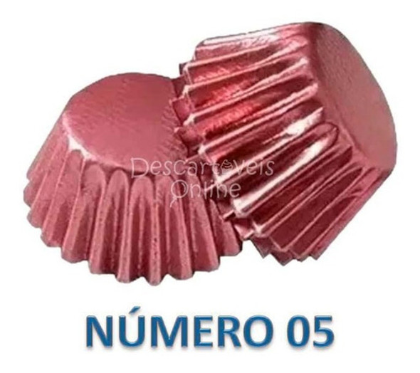 200 Forminhas Papel Rose Gold Nº5 Laminadas Doces Brigadeiro 1 200 Forminhas Papel Rose Gold Nº5 Laminadas Doces Brigadeiro 1