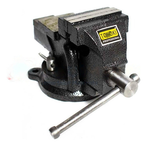 Morsa De Banco Giratoria Con Mordazas De 75 Mm Barril 1