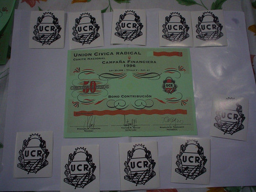 Ucr Union Civica Radical Terragno Fayad Campero Escudo 1996 0