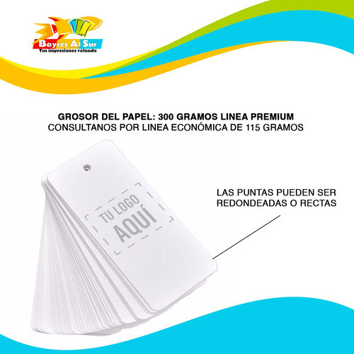 Etiquetas Ropa Personalizada Precinto 10x5cm 200 Unidades 1