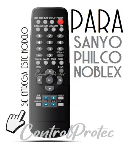 Control Remoto Lcd-32xh6 Lcd32xh6b 32lc815h Lcd Sanyo Noblex 1