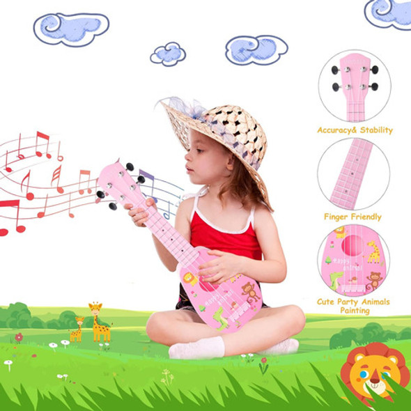 Guitarra De Juguete Rosa Para Niños De 3 A 7 Años, 43 Cm 1