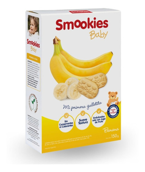 Smookies Baby 12 Unidades 150gr. Sabor Banana 1