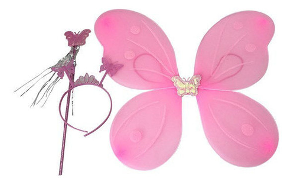 Alitas Mariposa Con Tiara Y Varita 0 Alitas Mariposa Con Tiara Y Varita 0