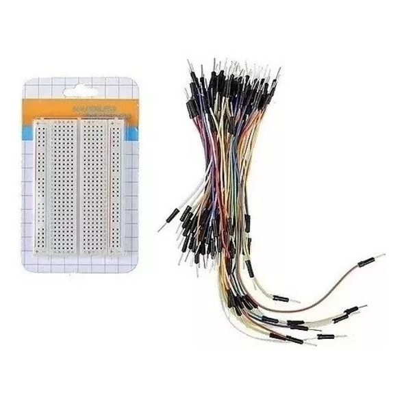 Protoboard 400 Pontos E 65 Jumpers Macho - Macho 0