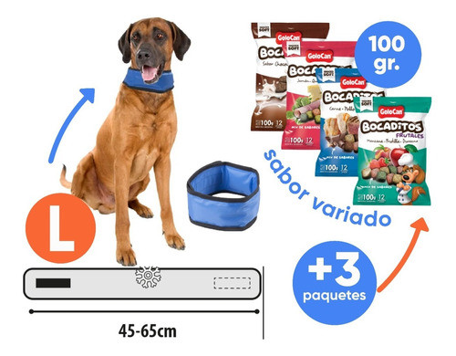 Bandana Refrescante Frio Anti Calor Verano Perro Large 1