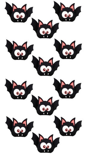12 Unidades - Caixa Surpresa Morcego - Festa Halloween Cute 0