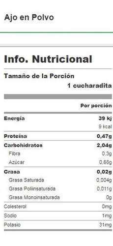 Ajo Y Perejil 250gr 1