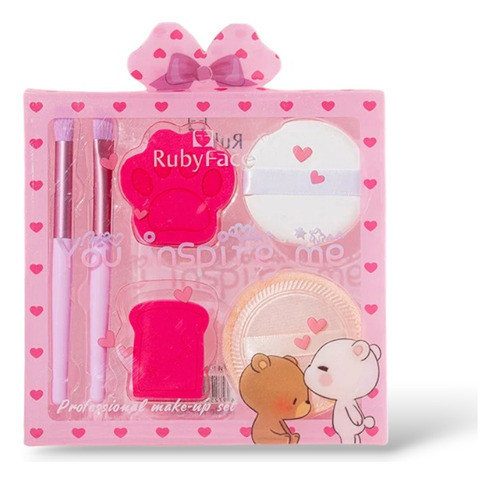 Set Brochas Y Esponjas Make Up Profesional Difuminar 0