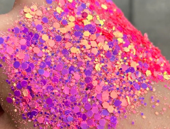 Glitter Camaleón Neón 10gr Partículas Varias 1