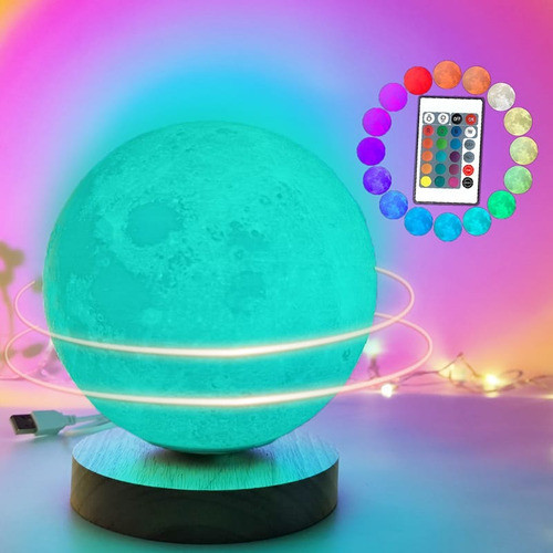Lua Rotativa 360 Magnética 3d  Pronta Entrega 0