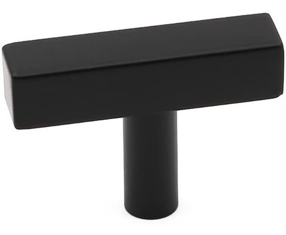 10 Tiradores De Metal Negro Largo 50 Mm 0