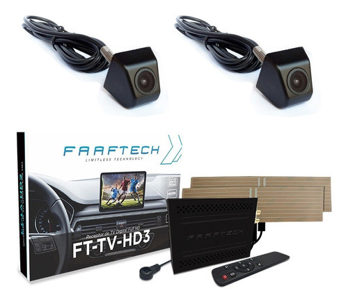 Receptor Tv Digital Full Hd Entrada Usb Faaftech + 2 Câmeras 1