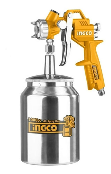 Pistola P Pintar 1000cc 1.5 Mm Tacho Metalico Ingco Asg3101 0