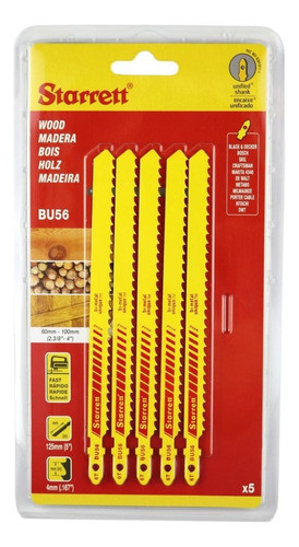 Hoja De Sierra De Calar Bu56 Madera Starrett X5 0