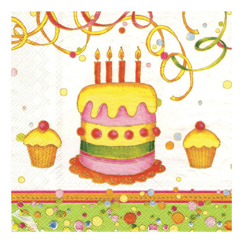 Servilletas Decoupage Set Feliz Cumple 1
