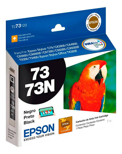 Cartucho Tinta Negra Original Para Impresora Epson C110 0