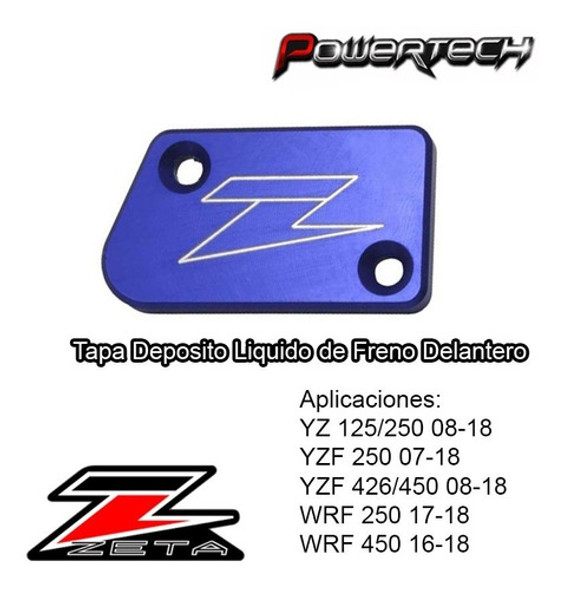 Tapa Deposito Liquido De Freno Delantero Yz 125 250 Yzf Todo 1