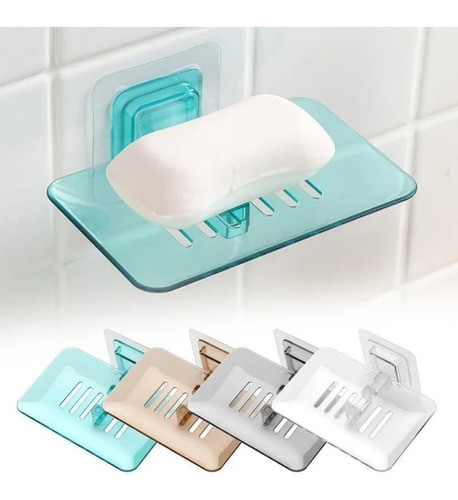 Jabonera Moderna De Pared Baños Y Ducha Acrílico 1