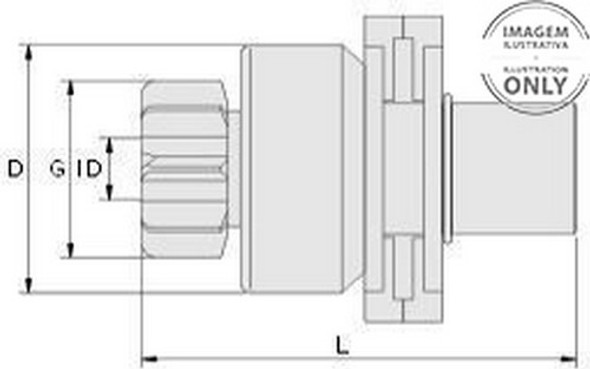 Impulsor Arranque Dodge 1500 - 1 Serie Tria 1