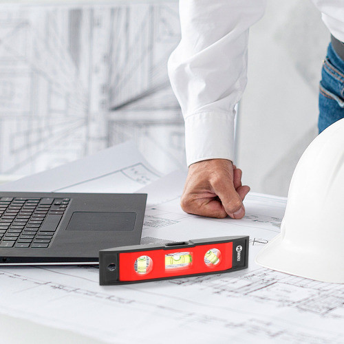 Nível Plástico Com Base Magnética 3 Níveis Imã Nove54 1