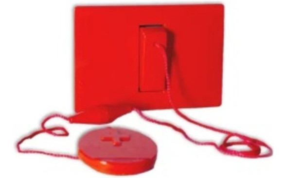Conjunto Plaqueta Pulsador A Cordon Rojo Cambre 0