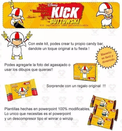 Kit Imprimible Kick Buttowski - Medio Doble Riesgo 1