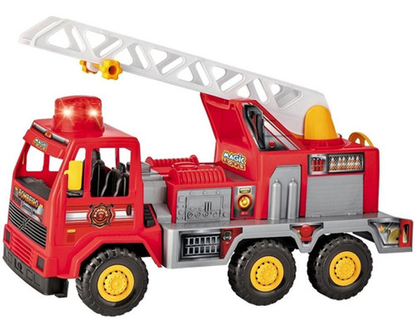 Caminhão Brinquedo Bombeiro Fire C/ Som E Luz - Magic Toys 0