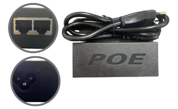 Injetor Splitter Poe Gigabit Ac-at 10/100/1000mbps 0
