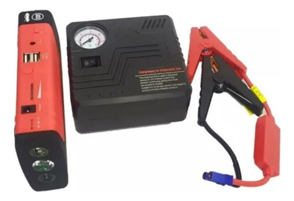 Kit Arrancador De Auto Con Compresor De Aire 0