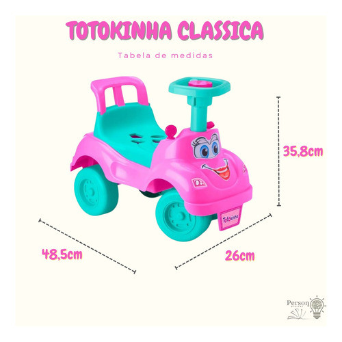 Totokinha Classica Didatico Infantil Primeiros Passos Rosa 1