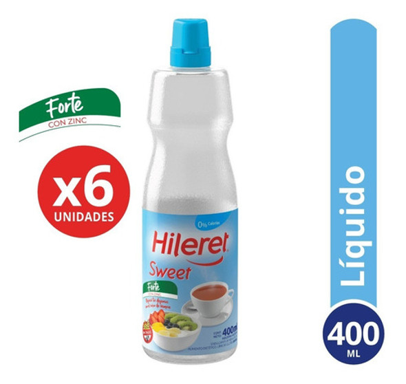 Endulzante Hileret Sweet 400 Ml. Pack X 6 0