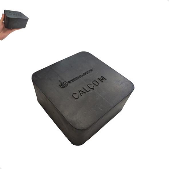 Placa Borracha Calço Borracha Anti Vibração 100x100x50mm 0