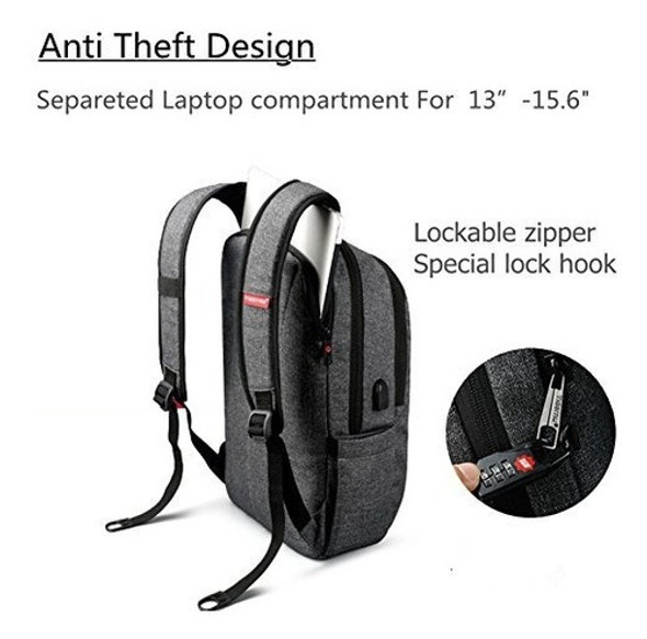 Mochila P/laptop Kopack C/puerto Usb, Antirrobo, Impermeable 1