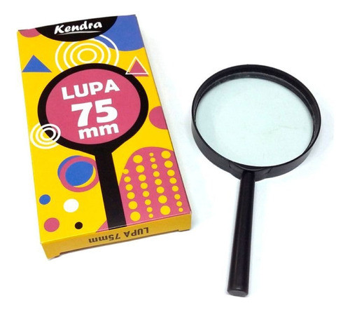 Lupa Cristal Aro Plastico 75mm 1