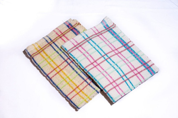 6 Repasadores Cuadriculados Crudos I 58 X 45 Cm I Absorbente 1