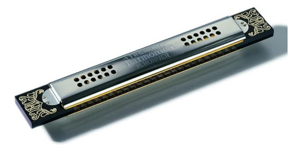 Hohner 53/48 Trémolo Armónica, Llave De F, Acero Inoxidable 0